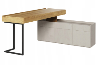 Súprava stola a skrinky, štýl LOFT, štýl pre mládež