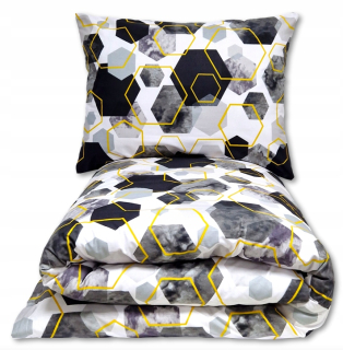 Kompletný set posteľných obliečok - Ikea Lytfibbla Kompl Bedding 150x200 Gray/Srdce