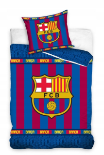Kompletný set posteľných obliečok - FC Barcelona posteľná súprava 140/200