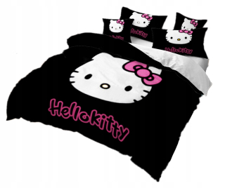 Kompletný set posteľných obliečok - Hello Kitty 160x200 Set