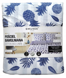 Kompletný set posteľných obliečok - Posteľná bielizeň v tmavej guľovej bráne 160x200