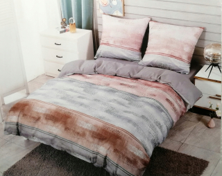 Kompletný set posteľných obliečok - 3D podstielka 200x220 mikrovlákna + 2 prípady vankúšov