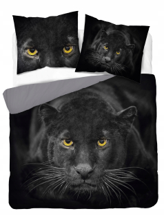 Kompletný set posteľných obliečok - Sada podstielky s leopardom Leopard 160x200
