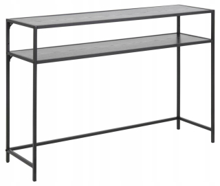 Konzolový stolík do predsiene - Seaford Slim Black Console