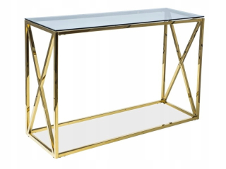 Konferenčný stolík do obývačky - Elise C 40x120 Glass Glamour Console