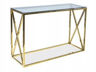 Konferenčný stolík do obývačky - Elise S Console Smil/Gold 30x100 Signal