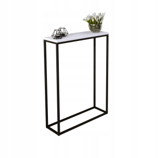 Konzolový stolík do predsiene - LED nástenné zrkadlo osvetlené okolo 60 cm