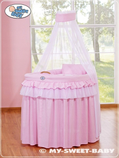 Prútený košík pre bábätká - Moderné biele zásuvky Glamour Vintage Mirror
