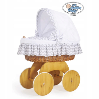 Prútený košík pre bábätká - Mojžišový kôš s Hannah Budka Natural +