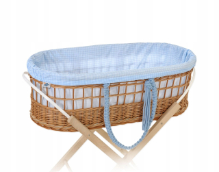 Prútený košík pre bábätká - Anti -allergické detské penové matrace 80x160