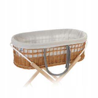 Prútený košík pre bábätká - 150 cm čierna