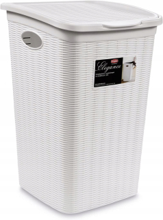 Kôš na bielizeň - Umývanie košíka stefanplast elegancia 50 l biela