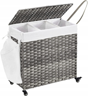Kôš na bielizeň - Basket Pathing Underwear 140 L na kolieskach SongMics
