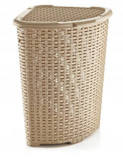 Kôš na bielizeň - Rattan 52L rohová práčovňa