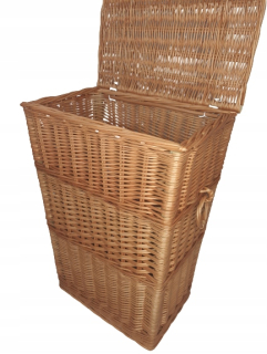 Kôš na bielizeň - Ida 50 cm biele zrkadlo skrinky