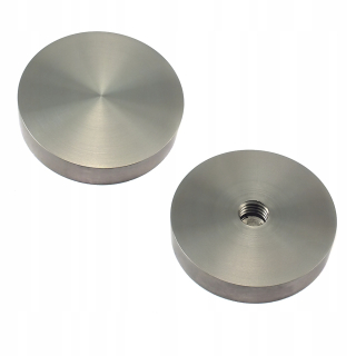 Nábytkové nožičky - UV disk Ø 50 mm / m8 na lepenie skla Inox 304