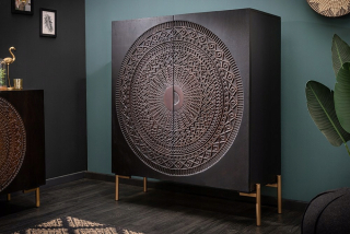 Komoda do detskej izby - Mandal Clock 100 cm Mango 41105