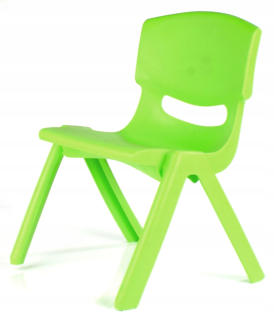 Detská stolička - Plastová zelená detská stolička