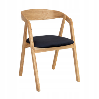 Kuchynská, jedálenská stolička - Tabuľka 100x60 Oak Lancelot Top 3 cm čierne nohy