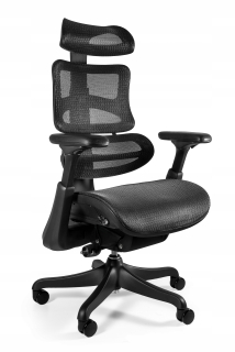 Stolička do detskej izby - Ergonomické otočné kreslo ERGOTHRONE Black