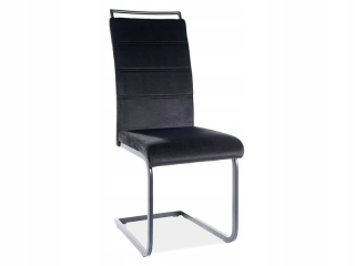 Kuchynská, jedálenská stolička - Stolička H-441 Velvet Black Velvet na šmykľoch
