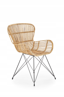 Kuchynská, jedálenská stolička - Predseda K-335 Rattan Natural/Stal Halmar