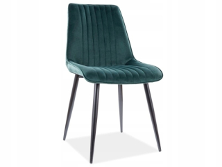 Kuchynská, jedálenská stolička - Stolička Kim Velvet Velvet Green Signál