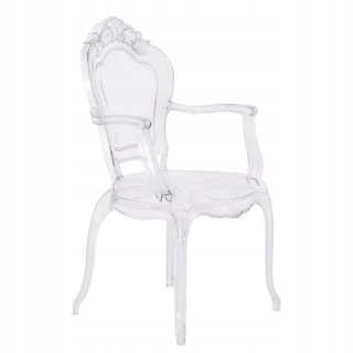 Stolička do detskej izby - King Arm Transparentná stolička - polykarbonát