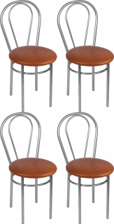 Predseda stoličky kuchyňa tulipány kov 4 kusy
