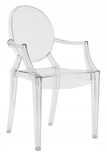Kuchynská, jedálenská stolička - Louis Ghostova stolička Transparent