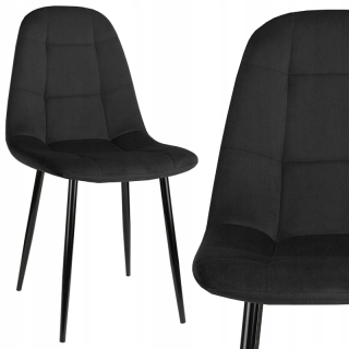 Stolička do obývačky - Moderné velor stoličky čalúnené do obývacej izby