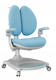 Stolička do detskej izby - Teddy Blue Unikátne detská otočná stolička