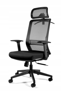 Kreslo do študenskej izby - ASOS otočná stolička Čierne kreslo jedinečná ergonóm