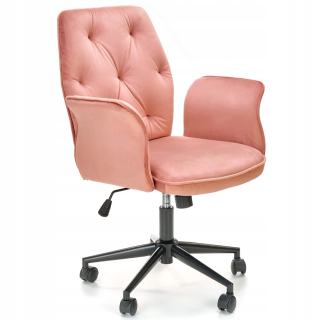 Kancelárske kreslo - Otočná stolička Glamour Tulip Pink Velor Halmar