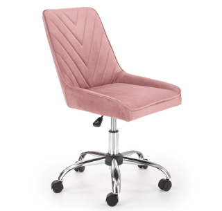 Kancelárske kreslo - Rotačné stoličky pre dievča Rico Pink Velor