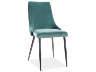 Kuchynská, jedálenská stolička - Klavír B Velvet Velvet Green Signalice Stoličky