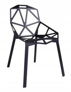 Stolička do detskej izby - Split Chair Premium Black - Hliník, Noha