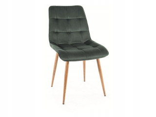 Kuchynská, jedálenská stolička - Čalúnené stoličky Chic D Green + Oak