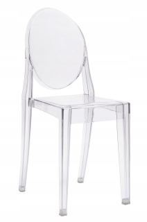 Kuchynská, jedálenská stolička - Victoria Transparent Transparent predseda