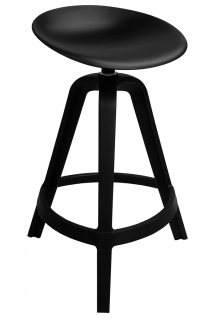 Barová stolička do kuchyne - Barová stolička, Mira Black Hocker