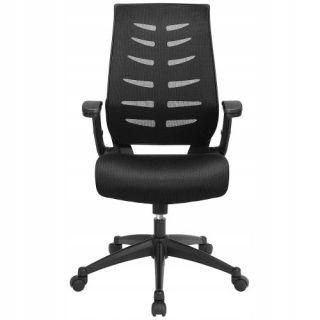 Kancelárska stolička, kreslo - Ergonomická kancelárska stolička nastaviteľná čierna