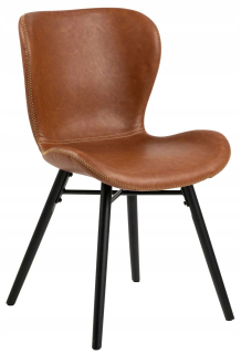 Kuchynská, jedálenská stolička - Stolička pre jedáleň Eco Leather+Black Wood