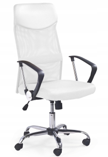 Kancelárske kreslo - Stolička stoličky pre stôl Vire White Chrome Mesh