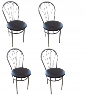 Kuchynská, jedálenská stolička - Stolička stolička Venus Polish Silver 4 ks