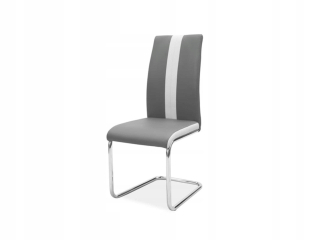 Kuchynská, jedálenská stolička - Čalúnené stoličky H-200 Gray/Chrome pre obývaciu izbu