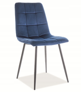 Kuchynská, jedálenská stolička - Čalúnené stoličky Mila Navy Blue jedáleň