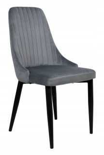 Kuchynská, jedálenská stolička - Lorient Velvet Graphite Velor Stoličky