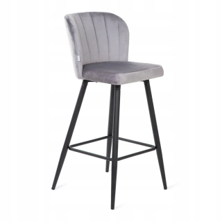 Barová stolička do kuchyne - Prešívané stoličky Glamour Backrest s valčekom