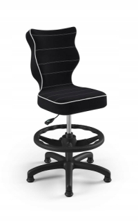Kreslo do študenskej izby - Stolička s opierkou Footrest Petit Black Jasmine R.3