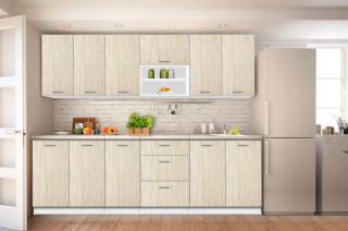 Kuchynská linka - Asia Kitchen 260 cm, kuchynský nábytok, (tráva m.)